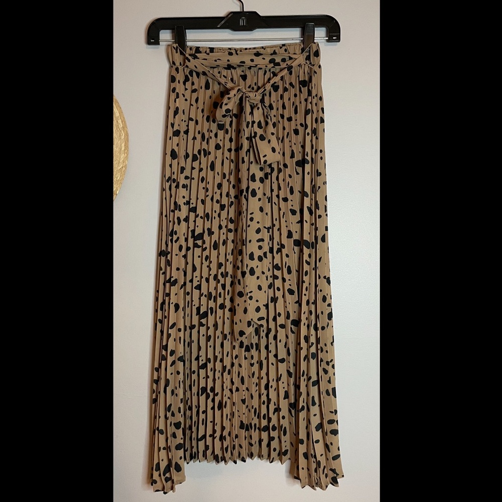 Printed midi skirt
